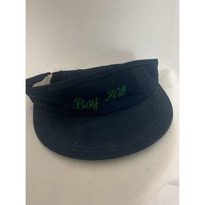 Duckster Bay Hill Embroidered Golf Navy Vintage Adjustable Strapback Visor Hat